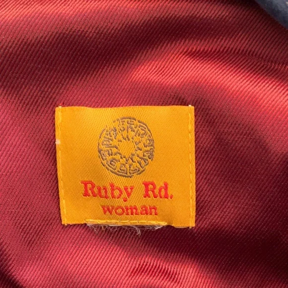 Ruby Rd. Deep Red Jacket - Picture 2 of 5